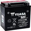Motocar Batteria sigillata Yuasa YTX14-BS 12 V 12 Ah 200 CCA con acido