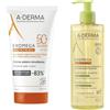 ADERMA (Pierre Fabre It.SpA) Exomega Control Crema Solare Emolliente sfp50+ 150ml + Olio lavantge anti-grattage in omaggio 200ml