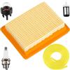 ZAMDOE 4134 141 0300 Filtro Aria di Ricambio per Stihl FS120 FS200 FS250 FS300 FS350 FS400 FS450 FS480 BT120 BT121 BT130 per ZENOAH BCZ4500 BCZ5000 decespugliatore 41341410300