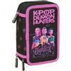 SAFTA AStuccio 3 Zip K-POP Demon Hunters Huntrix Netflix Nero Lilla