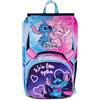 SEVEN Zaino Scuola Disney Stitch Better Together Blu e Rosa