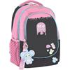 MARICART Zaino Scuola Rosa Nero Milk Candy