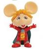 GRANDI GIOCHI Topo Gigio e G-Team Personaggio in Tuta Rossa