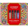 STABILO BOSS ORIGINAL x DOLCE&GABBANA Cofanetto Premium con 4 Evidenziatori - Edizione Limitata