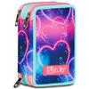 SEVEN SJ Ever Astuccio 3 Zip Multiheart Girl