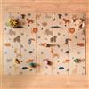 Nuby Tappeto Gioco Bambini XXL Pieghevole Double Face, 150x200cm, 0M+, Zoo