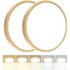 Peasur Plafoniera LED Soffitto, 3000/3500/4000/5000/6500K 15W IP54 Impermeabile Lampada da Soffitto, Sottile Plafoniera Bagno per camera da letto, Cucina, Soggiorno, Balcone, Ø18cm