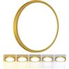Peasur Plafoniera LED Soffitto, 3000/3500/4000/5000/6500K 18W IP54 Impermeabile Lampada da Soffitto, Sottile Plafoniera Bagno per camera da letto, Cucina, Soggiorno, Balcone, Ø22cm