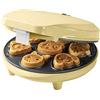 Bestron Waffle Maker con motivi di animali, piastra per Waffle mini biscotti a cialda, indicatoro luminso & rivestimento antiaderente, 700 watt, colore: Giallo