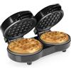Tristar Piastra per Waffle Mini Doppia, 2 Waffle per Utilizzo, Potenza 1100 W, Piastre in Alluminio Antiaderenti, Design Compatto, WF-2115