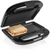 Tristar 3-in-1 Sandwich Maker SA-3071 - Piastre intercambiabili per sandwich, grill e waffle - Superficie di cottura: 22,4 x 12,5 cm - 750 W