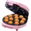 Bestron macchina per cake pop di dal design retrò, con maggiordomo per cake pop, forchetta e 12 bastoncini per cake pop, 700 W, colore: rosa