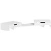 SoBuy Supporto Monitor Scrivania Regolabile Portata 25kg 60-107x22x11cm