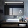 MIQU Specchio da bagno a LED con illuminazione, 80 x 60 cm, specchio 800 x 600 mm grande con presa di corrente, orologio, Bluetooth, Touch, dimmerabile, caldo/bianco, senza appannamento, ingrandimento