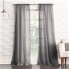 No. 918 Nr.918 Tayla Crushed Texture - Tenda con passanti, 50 x 120, colore: Grigio