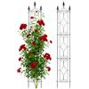 Relaxdays Graticcio, Set da 2, A x L x P 183x31x20 cm, Metallo, Supporto per Piante rampicanti