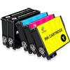LeciRoba 604XL Cartucce per epson 604 xl e cartucce epson 604 für Epson Expression Home XP-2200 XP-2205 XP-3200 XP-3205 XP-4200 XP-4205 WF-2910DWF WF-2930DWF WF-2935DWF WF-2950DWF stampante (5-Pezzi)