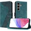 YIRRANZD Custodia per Samsung Galaxy S25 Plus, Cover a Libro in Pelle PU con Slot Cart e Silicone TPU Bumper, Flip Caso Portafoglio Cover per Samsung S25+ (Verde)