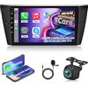 ETLFUCyber 8 Core 4G+64G Autoradio per BMW 3 Series 325i 328i 335i E90 E91 E92 E93 2005-2013 con Senza Fili Carplay e Android Auto, 9 Pollici Android Stereo Auto con WiFi/GPS/Bluetooth 5.1/DPS Hi-Res/FM RDS