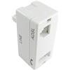 Alida Systems ® - Microfiltri ADSL (2 porte) - Ethernet, RJ11 - Compatibile con PC, smartphone, tablet e altro - Uso domestico - Bianco, Without Lead, Oro giallo