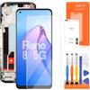 AGCUT Display LCD per Oppo Reno 8 5G Schermo di Ricambio per Oppo Reno8 5G CPH2359 6,4 Pollice Display LCD Touch Assembly di Riparazione con Strumenti (Nero con Telaio)