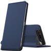Verco case per Galaxy A80 Cover, Custodia a Libro Pelle PU per Samsung Galaxy A80 Booklet Protettiva [magnetica integrata], Azzurro