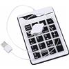 KALEA-INFORMATIQUE Tastiera USB aggiuntiva in silicone, con tastiera a 19 tasti. Colore nero, resistente agli schizzi. Con cavo retrattile