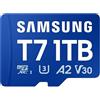 Samsung Scheda di Memoria MicroSD T7 da 1 TB, Scheda di Memoria per Smartphone, Tablet e Console Portatile, Fino a 170 MB/s di Lettura, Full HD e 4K UHD, MB-MB1T0T/WW