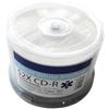 MP-Multimedia e.K. - 50 CD-R vergini professionali professionali 80 min/700 MB Inkjet Wide Printable bianco per la gamma di frequenza medica e uso generale (Audio/Video/Data)