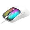 Mars Gaming MM-VIPER, Mouse Gaming Ultralight 56g, RGB Chroma Configurabile, Sensore Ottico A825PRO, 12800 DPI e 1000Hz, Switch Meccanici HUANO, Software Dedicato, Cavo Intrecciato USB-A/USB-C, Bianco
