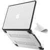 eleger Cover anti-rottura compatibile con MacBook Neo 13 pollici A18 Pro A3404, Uscita 2026, bordo in TPU non rigido e Custodia rigido in PC, Trasparente opaco