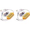 Vjsujehgy 2X Controller per Strisce LED RGB da 1500 W con Dimmer A 16 Colori, Wireless IR-24, Spina UE, IP68 Impermeabile