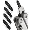 Galvanox Punte piatte di ricambio a doppia estremità per utensili multifunzione Leatherman #1-#2 Phillips e 3/16 (confezione da 4)
