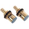 Vklopdsh 2 Pc 1/2 20 Denti Ceramica Tap Disc Quarti Valvola Calda Fredda