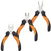Rebeca Shop Set 3 Pz Mini Pinze In Acciaio Cr-V Con Manico Anti-Scivolo Lunghezza 125mm 6047