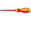ingdaum Cacciavite a taglio VDE isolato 1000 V, 0.8 * 4.0 * 100 mm | Cacciavite elettricista piatto, Venduto singolarmente o in set, Conforme VDE / IEC, Per installazioni elettriche