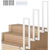 YUODIJIO Corrimano per scale a U, nordico, moderno, quadrato, antiscivolo, adatto per interni ed esterni, ville e corridoi (bianco-C, 85cm)