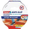 tesa Nastro Antiscivolo Trasparente - Nastro adesivo antiscivolo per l'uso interno ed esterno - Per scale, rampe, pavimenti lisci o bagnati e barche - 5 m x 25 mm