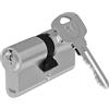 Yale Serie 500 Plus cilindro profilato Euro - Doppio - 35/45 - Nichel Satinato - Quantità di cartone 1