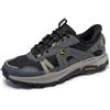 Skechers Uomo Equalizer 5.0 Trail Harvester Slip-In ALLENATRICE, Charcoal Leather/Black Mesh, 43 EU