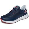 Skechers Uomo Slip-Ins: Go Golf Flight Spikeless Lace Up Mesh Sneakers for Men Slip-in ALLENATRICE, Navy, 47.5 EU