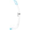 CRESSI dal 1946 - Mexico Pro Snorkel Trasparente/Acquamarina - Tubo Snorkel dotato di Paraspruzzi e Valvola di Scarico Ellittica in Silicone, ideale per Immersioni Apnea e Snorkeling, Taglia Unica
