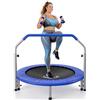 SereneLife Trampolino Elastico per Bambini Pieghevole 102 cm, Trampolino per Palestra in Casa con Maniglia in Schiuma, Giochi Bambini fino a 100 kg