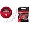 Magic Trout 4 Trout Hook Argento Ø 0,22 mm 70 cm 7 pezzi