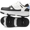 Mateju Scarpe con Rotelle Bambino Bambina Scarpe Sportive con 4 Ruote Retrattili Pattini Moda Scarpe Skateboard Sneakers Scarpe da Ginnastica con Ruote Unisex per Bambini Adulti