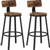 VASAGLE Sedia da bar Artenat Agony (SET 2 pezzi), 99 cm, marrone