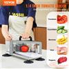 VEVOR Affettatrice commerciale per pomodori, affettatrice per pomodori da 1/4 di pollice, affettatrice per pomodori in acciaio inossidabile per uso intensivo, affettatrice manuale per pomodori con piedini antiscivolo, per tagliare pomodori, cetrioli, …