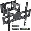 OEM Supporto TV per schermi piatti e curvi da 23 a 70 pollici, con braccio articolato a doppia articolazione, completamente regolabile, include cavo HDMI, resistente all'acqua, con 5 strisce adesive