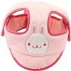 AOOPOO Bambino Cappello di Sicurezza, Infantile Cappuccio di Protezione di Sicurezza Primi Passi Caschetto Regolabile Elmetto Casco Protettivo per Bambini Che Corrono, Camminano (Rosa)