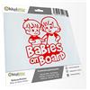 Kiwistar - Adesivo per bambini - Rosso - Adesivo per fratelli ragazzi ragazze - Baby on Board 24 cm - per auto, moto, tuning - Adesivo personalizzabile - autoadesivo resistente agli agenti atmosferici